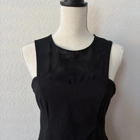 ASOS Little Black Dress Size 8 Back Cutout LBD - Picture 2 of 9